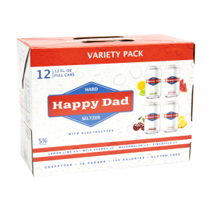 Happy Dad Hard Seltzer Variety Pack 12 Pack