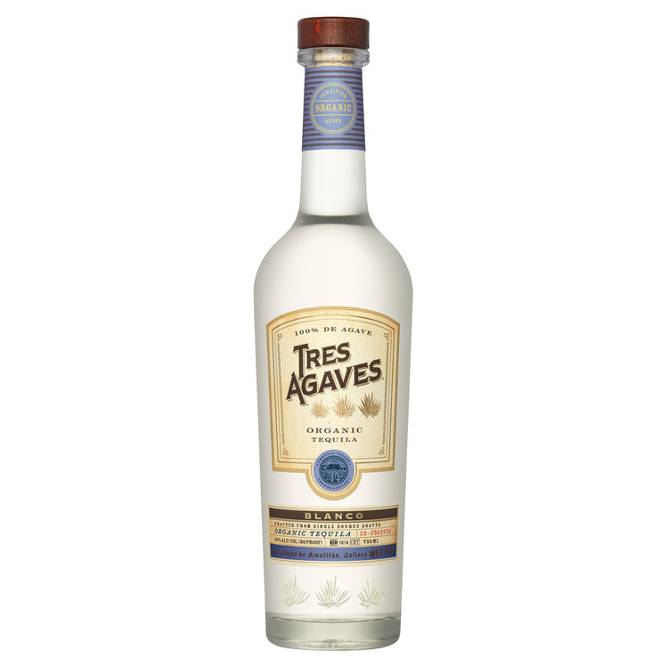 TRES AGAVES TEQUILA BLANCO 80 750ML