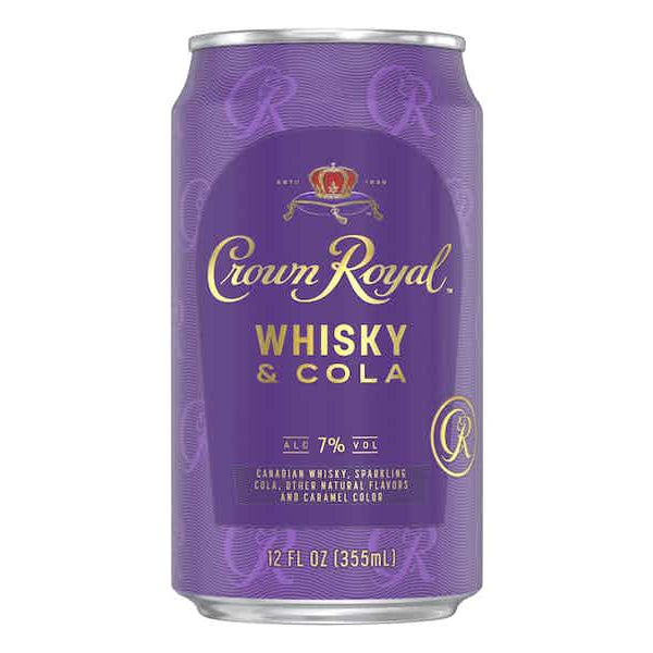 Crown Royal Whisky & Cola Cocktail 4 pack cans