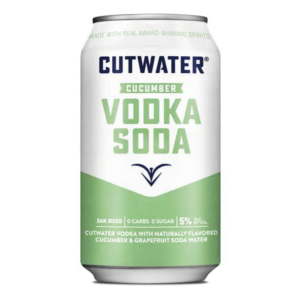Cutwater Cucumber Vodka Soda 4 pack cans