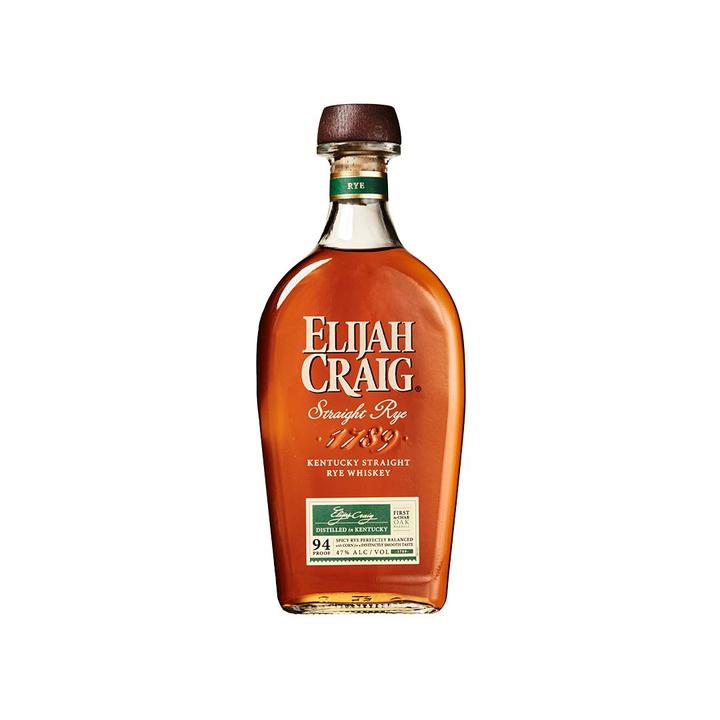 Elijah Craig Straight Rye Whiskey 750ml