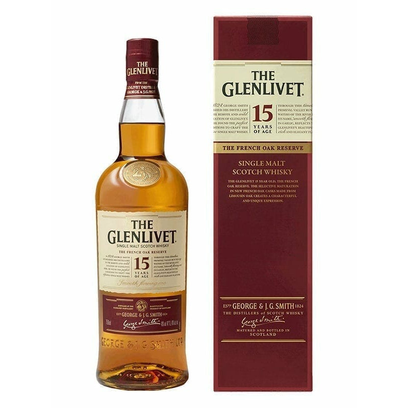 Glenlivet 15 Year Single Malt Scotch Whiskey 750ml