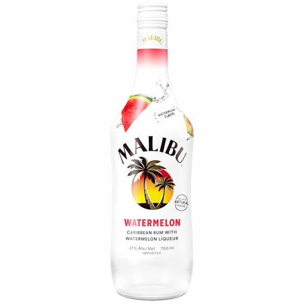 Malibu Watermelon Flavored Rum 750ml