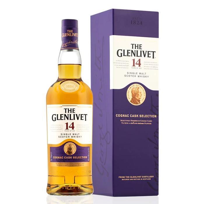 The Glenlivet Single Malt Scotch Cognac Cask Selection 14 YR 80 750ml